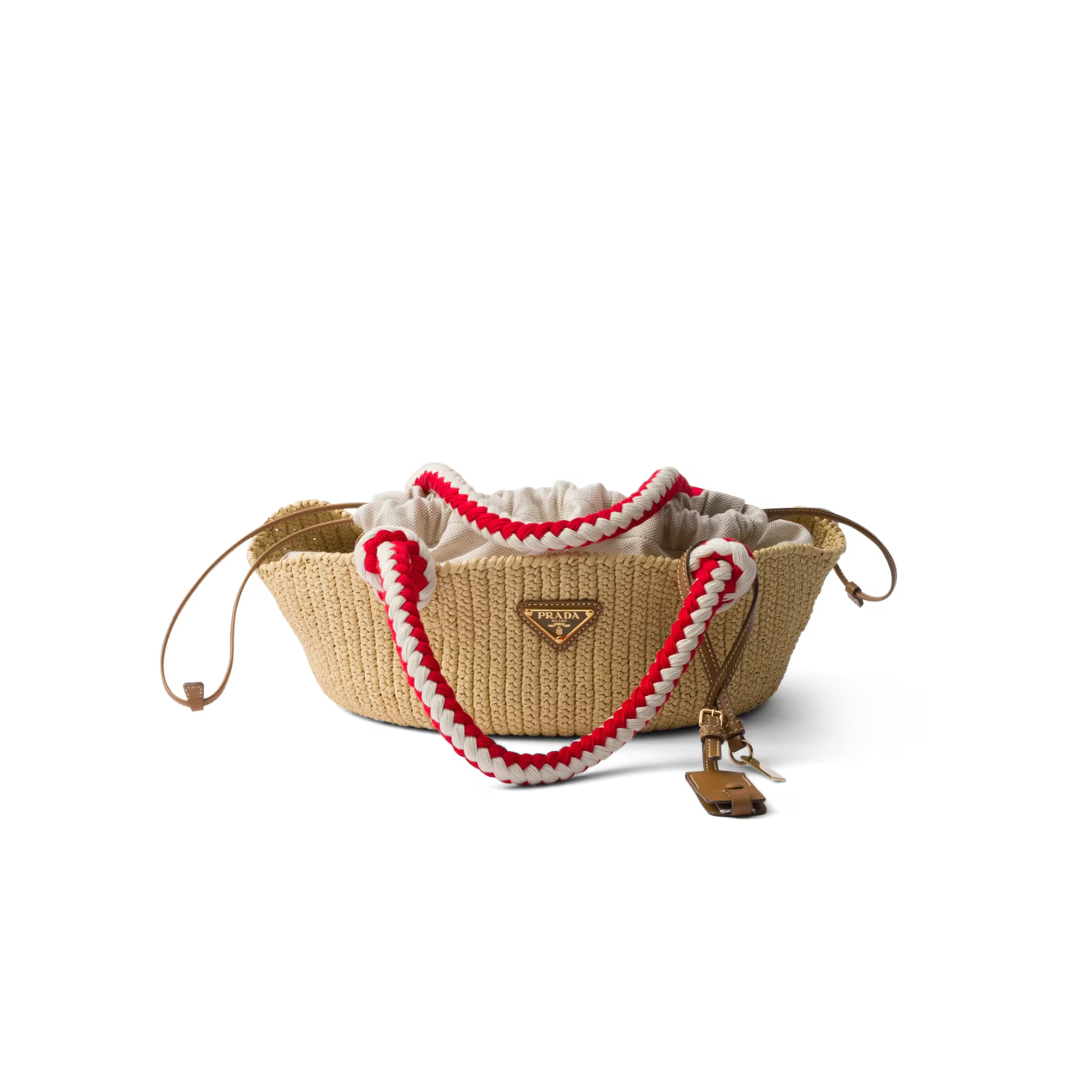 PRADA SMALL CROCHET TOP-HANDLE BAG 1BA463 (25*14*11.5cm)